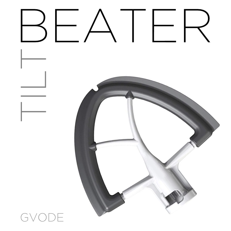 GVODE Flex-Edge Flat Beater for KitchenAid 4.5 qt. & 5 qt. Models